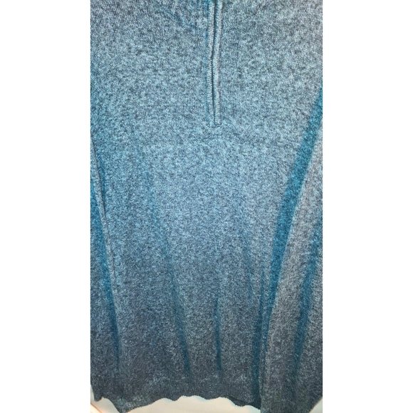 Mens Croft &Barrow 4xb Navy 1/4 Zipper Sweater Cotton Blend SfPf Home•94 - Picture 6 of 10